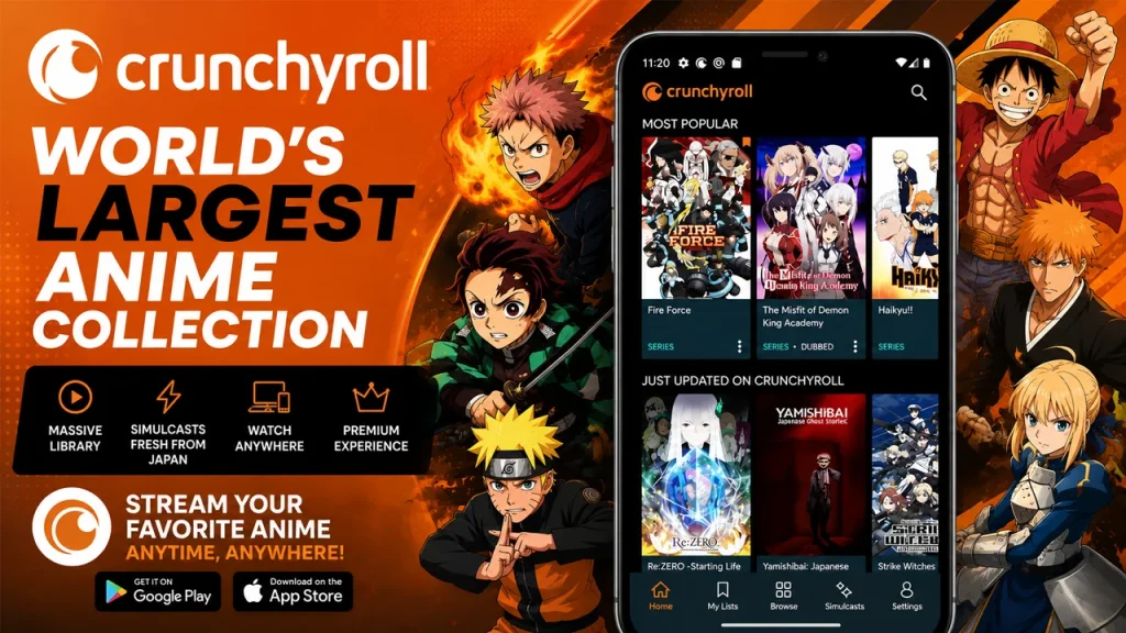 Download CrunchyRoll MOD APK v3.117.0 – (Premium Unlocked Free)