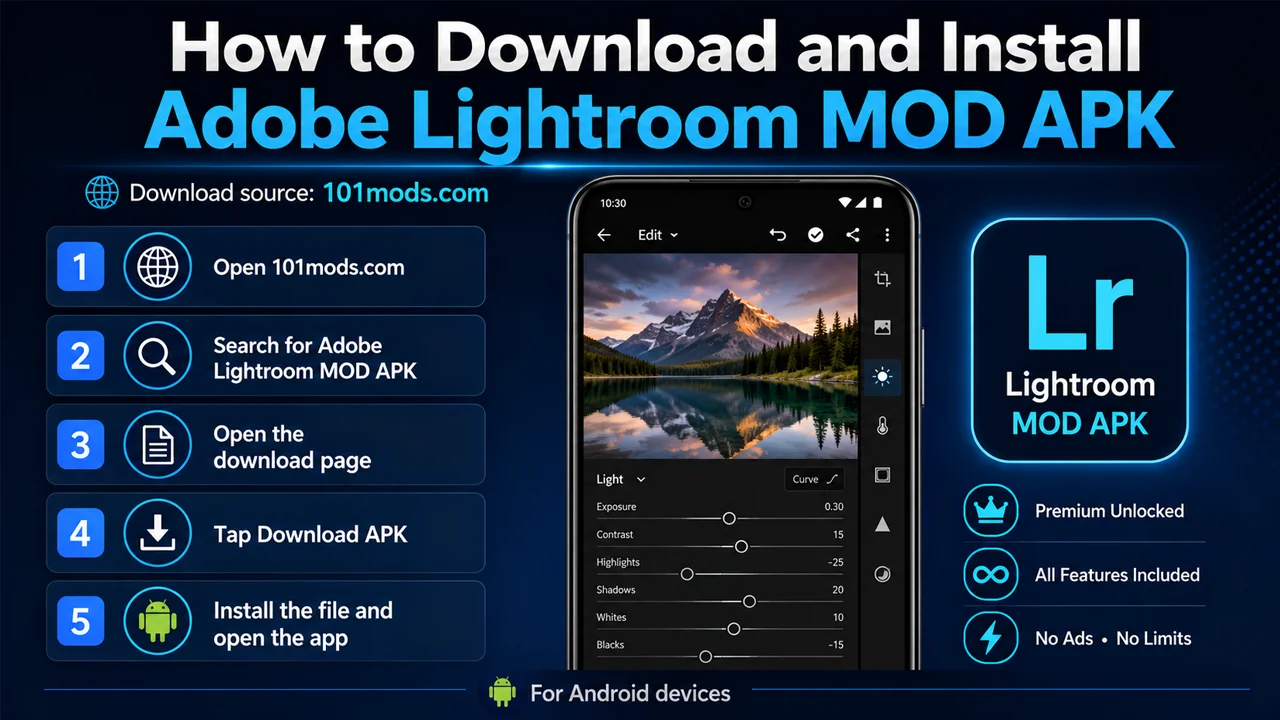 How to Download and Install Adobe Lightroom MOD APK