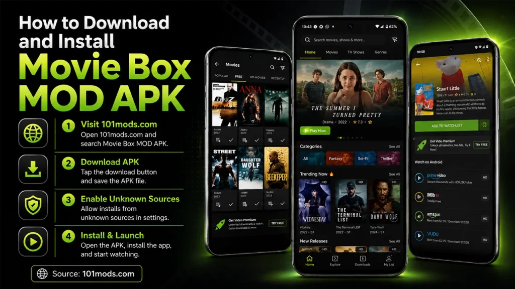 How to Download and Install Movie Box MOD APK