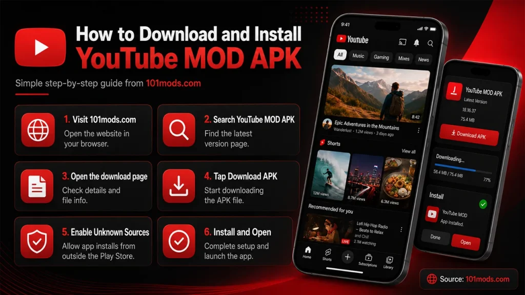 How to Download and Install YouTube MOD APK